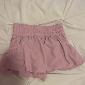 Free people get your flirt on shorts XS pink peony